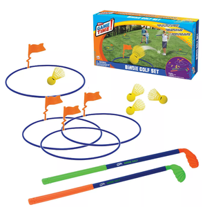 Croquet Foam Play Set,   Birdie Golf Set Backyard Golf Game for Kids and Adults, Active Play Outdoor Golf Game Set for Family Fun on The Lawn