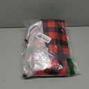 JOOCAR Christmas Tree Skirt,30 inch Red Black Buffalo Plaid Grinch Puppy Christmas Tree Snow Snowflake Christmas Tree Skirt for Christmas Tree Decoration Home Christmas Party Decoration