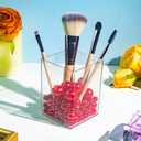 150Pcs Red Polished No Hole Faux Pearl Beads for Vase Filling Decorations, Plastic Pearls Vase Fillers, Table Scatters, Wedding Centerpiece, Home Decor, 8/14/20 mm