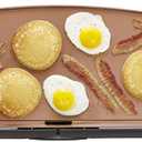 BELLA Electric Ceramic Titanium Griddle, Make 10 Eggs At Once, Healthy-Eco Non-stick Coating, Hassle-Free Clean Up, Large Submersible Cooking Surface, 10.5" x 20", Copper/Black