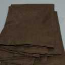 YoungsTex Brown Linen Curtains 40 Inch Length for Small Window, Chocolate Light Filtering Drapes with Rod Pocket Back Tab for Bathroom Kitchen Window, 30 x 40 Inch, 2 Panels