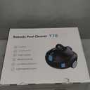 Y10 Cordless Robotic Pool Cleaner Automatic Vacuum - 90 Mins Runtime, Powerful Suction, Self-Parking, Lightweight for Above/Inground Pools Up to 65ft/1100 Sq.Ft White