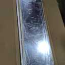 BEAUTYPEAK 14" x 48" Adjustable Height Over The Door Mirror, Rectangular Full Length Hanging Door Mirror with Shatterproof Tempered Glass Aluminum Alloy Frame for Dormitory, Gold