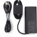 Dell Laptop Charger GAN 130W USB C Type C AC Adapter,XPS 15 9520 9530 XPS 17 9720 9730 AC Charger, Black, HA130PM170