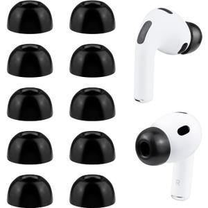 SOULWIT 5 Pairs Memory Foam Eartips for AirPods Pro 3 (3rd Generation 2025), Pro3 Replacement Earbud Ear Tips Accessories (Black/XS)