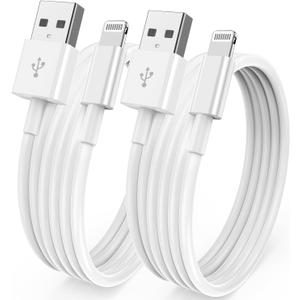 [ Apple MFi Certified ] iPhone Charger 6ft, Long Lightning to USB Cable 6 Feet, Fast Apple Charging Cable Cord 6 Foot for iPhone 14 Pro Max/13 Pro Max/12 Mini/11 Pro/11/XS/XR/8/7/6s/iPad,Air