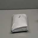 YellyHommy Stall No Hook Shower Curtain with Snap in Fabric Liner Set Less Time White Waffle Shower Curtain for Bathroom 75" L x 60" W