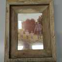 Rustic 5x7 Picture Frame, Reclaimed Barnwood Photo Frame with Real Glass, Distressed Natural Wood Frame for Wall and Tabletop Display, Farmhouse Country Home Office Cabin Dcor