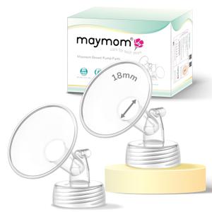Maymom 18mm Wide Neck Pump Part Compatible with Spectra S1/S2 Pumps; Incl Wide Mouth Flange; Not Original Spectra Flange; Replaces Shield; Compatible with Motif Luna Pumps