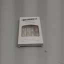 Glitter Press on Nails Square Short Fake Nail Full Cover Sparkly False Nails Acrylic Stick on Nails Reusable Shine Artificial Glue on Nail for Women 24Pcs