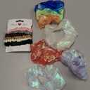 Light Up Scrunchies Valentine's Day Party Favor, Gifts for Girls LED Scrunchy Hair Ties for Women & Girls Hair 80s, Glow in the Dark Party Supplies Festival Rave Accessories for Neon Glow Party