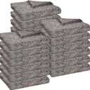 12 Pieces Moving Blankets Bulk 39 x 71 Inch Soft High Tensile Strength Cotton Fiber Packing Shipping Pads for One Time Moving High Tensile Strength Storage Blankets