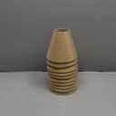 Set of 10 Small Lamp Shade Chandelier Shades Burlap Clip on Lamp Shade 3" x 6" x 5" Rustic Barrel Fabric Lampshade Cover for Table Chandelier Wall Lamp (Beige)