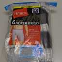 Hanes mens Underwear Boxer Briefs Pack, Cool & Breathable Cotton Moisture-wicking Underwear for Men, No Ride Up (XX-Large, Black/Gray - 6 Pack)