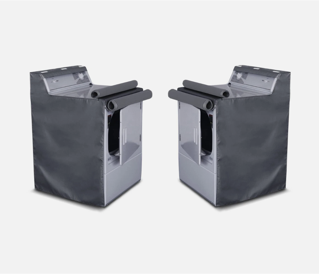 2 Pack Washing Machine Cover,Waterproof Dustproof Washing Cover with Zipper, 70x68x108/90.5 CM