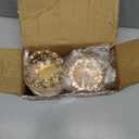 2 ps K9 Crystal tealight Candle Holder/Candlestick/Candelabra for Table Centerpieces,Wedding/Party/Event Decor,Home Decor,Gift for Mon/Friends (Golden)