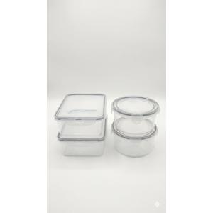 4 Pieces Food Storage Containers with Lids EXTRA LARGE Freezer Containers for Food BPA-Free Meat Fruit Vegetables Plastic Containers with lids Storage Airtight Leak-Proof Food Boxes for Kitchen