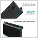 Nillkin for Samsung Galaxy Z Fold 7 Magnetic Case with Separate Screen Protector, [Compatible with MagSafe][Hinge Protection] Frosted Texture Slim Fit Protective Phone Case for Galaxy Z Fold 7 Black