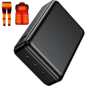 20000mah 7.4V Battery Pack for Heated Vests Jackets Suit for ORORO,Venustas, 5V2A Rechargeable Power Bank for Heated Vests Jackets Hoodies Pants Coat for Men Women Heating Vest