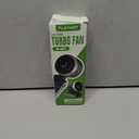 PlayHot Portable Handheld Turbo Fan, 5 Gear Wind, Battery Operated, Up to 12 Working Hours, 3 IN 1 Hand Fans with Air Turbo Tech Cooling Fan for Outdoor Activities, Travel, Beach (Black)