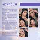 40 Pcs Face Tape Lifting Invisible with String for Wrinkles, Jowls, Neck, Eye, Waterproof High Elasticity V Shape Lift Tape Stickers, Instant Makeup Bands