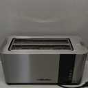Mueller UltraToast Full Stainless Steel Toaster 4 Slice, Long Extra-Wide Slots for Bagels and Waffles, 6 Browning Levels, LED Display, Cancel/Defrost/Reheat Functions & Removable Tray, Kitchen Gadgets