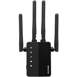 AOOEPU WiFi Booster, 1200Mbps WiFi Extender Signal Booster for Home, 12880 Sq Ft Coverage, 105 Devices, Dual Band 2.4/ 5GHz Internet Extender WiFi Booster