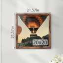 20x20 Picture Frame, Classic Brown Poster Frame, 1 Pack