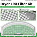 WE03X23881 Dryer Lint Filter for GE Dryers GTD33EASK0WW GTD65EBSJ3WS, GTD42EASJ2WW, GTD45EASJ2WS, Includes Cleaning Brush, Replaces PS11763056, AP6031713