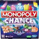 Monopoly Chance Board Game for Adults and Kids | Fast-Paced Family Party Game | Ages 8+ | 2-4 Players | 20 Mins. Average