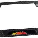 3 Color Mountain License Plate Frame Cover Holder, Carbon Fiber for Toyota Tacoma Tundra 4Runner Off Road, Truck Car Accessories 1PC