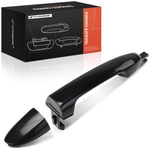 A-Premium Rear Left Driver Side Exterior Door Handle Compatible with Kia Spectra 2004-2009, Spectra5 2005-2009, Primed Black