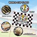 American Flags on Stick for Outside, 12x18 In, 50 Pack