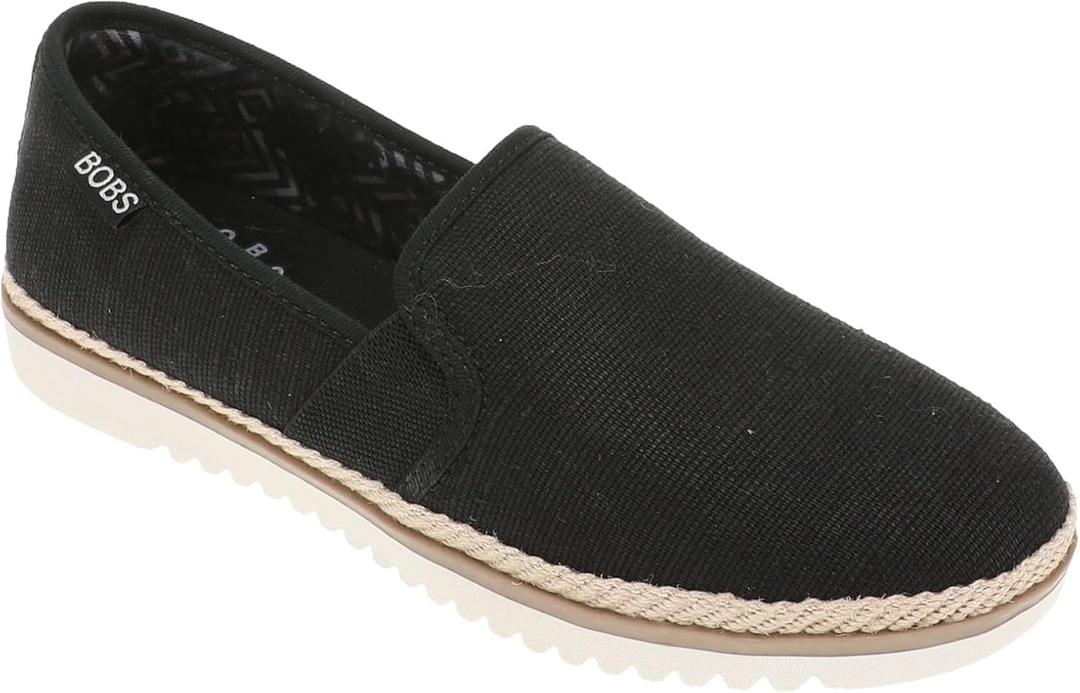 Skechers Women's Flexpadrille Lo Ballet Flat (8.5, Black)