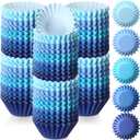 Zonon 1000 Counts Cupcake Liners for Baking Liners Paper Cupcake Wrappers Bulk Cup Cake Cases Muffin Baking Paper Cups for Candy Cooking(Blue,1.18 Inch-Mini Size)
