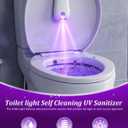 Toilet Light Self Cleaning UV Sanitizer and Nightlight Inside Motion Activated Bowl Face Dispenser Bathroom Finds Sensor Rechargeable Accessories Home UV-C Smart Room Haves Touchless