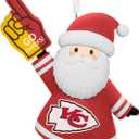 Hallmark Christmas Ornament, NFL Kansas City Chiefs Santa Fan Ornament, Gifts for Sports Fans