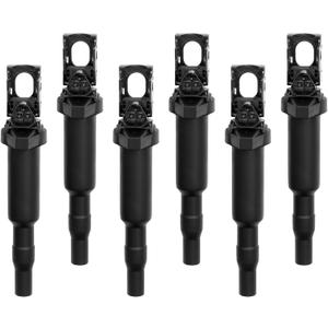 HQPASFY Ignition Coil Packs, Compatible with 2001-2017 BMW X3/X5/X6, 335i/325i//328i/320i/330i, 550i/650i/740li & More Replaces# UF592, 0221504470 (6 Pcs)