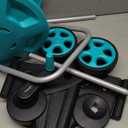 Portable Garden Hose Reel Cart, Hold Up to 75-100 Ft of 5/8 Inch Hose,Garden Water Pipe Holders Mobile Tools with 2 Wheels for Outside Hose Storage (Blue)
