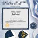 Fainne 70 Pcs Certificate Holder Foil Border Bulk 8.5 x 11 Inch Single Sided Award Diploma Cover for Letter Size Cardstock Document Paper Graduation School Marriage Supplies