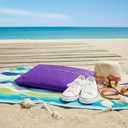 6pcs Portable Shoe Organizer, Travel Pouches with Zipper, Golf Shoe Bags, Clothes Bags, Soccer Cleats Bag Shoe Pouch for Gym, Waterproof, Odor-Resistant (Purple)