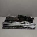 Shoe Rack, 5 Tier Shoe Storage Cabinet with Door 20 Pair Plastic Shoe Shelves Organizer for Closet, Entryway, Hallway, Bedroom, Black