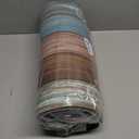 Sofort Kitchen Rugs Farmhouse Cushioned Anti Fatigue Kitchen Mats 2 Piece Set Non Slip Waterproof for Floor, Rustic Wooden Comfort Standing Mats for Kitchen, Office, Sink, Laundry (Teal/Brown)