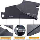 Dash Cover Custom Fit for 1997-2000 Chevy Chevrolet Silverado/GMC Sierra C1500 C2500 C3500 K1500 K2500 K3500, 1997-1999 GMC Yukon/Chevy Tahoe, Dashboard Cover Mat Pad(Gray)