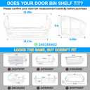 [2 PACK] UPGRADED 240356402 Refrigerator Door Bin Compatible with Frigidaire Door Shelf Replacement Refrigerator Door Shelves FFSS2615TS0 LFSS2612TF0 FGHS2631PF4A LFSS2612TE0 FFSS2615TS5 Door Bin