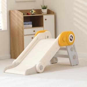 Kids Folding Slide is Suitable for 1-3 Year Old Children in Indoor and Outdoor playgrounds. Easy to Assemble Independent Slide ClimbersGrey (Gray)