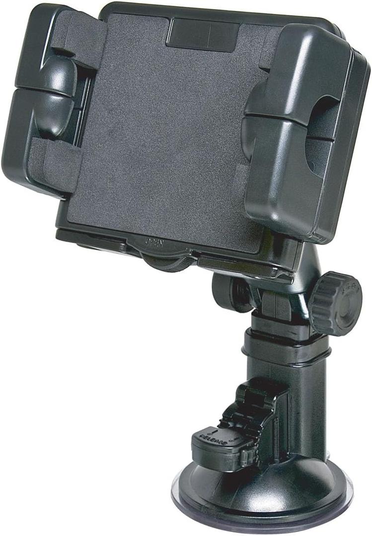 Bracketron Pro-Mount XL Windshield Mount for cars or trucks works with large GPS devices and tablets Garmin Nuvi TomTom Via Go Magellan DashCam Navigator Smartphones BT1-514-1 , Black