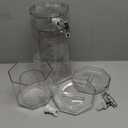 Lifewit 1 Gallon Drink Dispenser for Parties 2 Pcs, 4L Plastic Beverage Container with Stand for Juice/Tea/Soda & Lemonade, BPA Free Clear Water Pitcher with Spigot for Mimosa Bar, Party Hosting