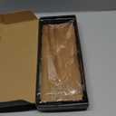 Bathroom Tray for Counter Top Organizer  Acacia Wood Vanity Tray with Metal Frame for Dresser, Kitchen, Nightstand  Black & Acacia Decorative Storage (11" x 4.5" x 1.5")