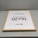 upsimples 16x20 Frames, Natural Solid Wooden Picture Frames, Display 11x14 with Mat or 16 x 20 Without, Vertical or Horizontal Wall Hanging, 1 Pack, Natural